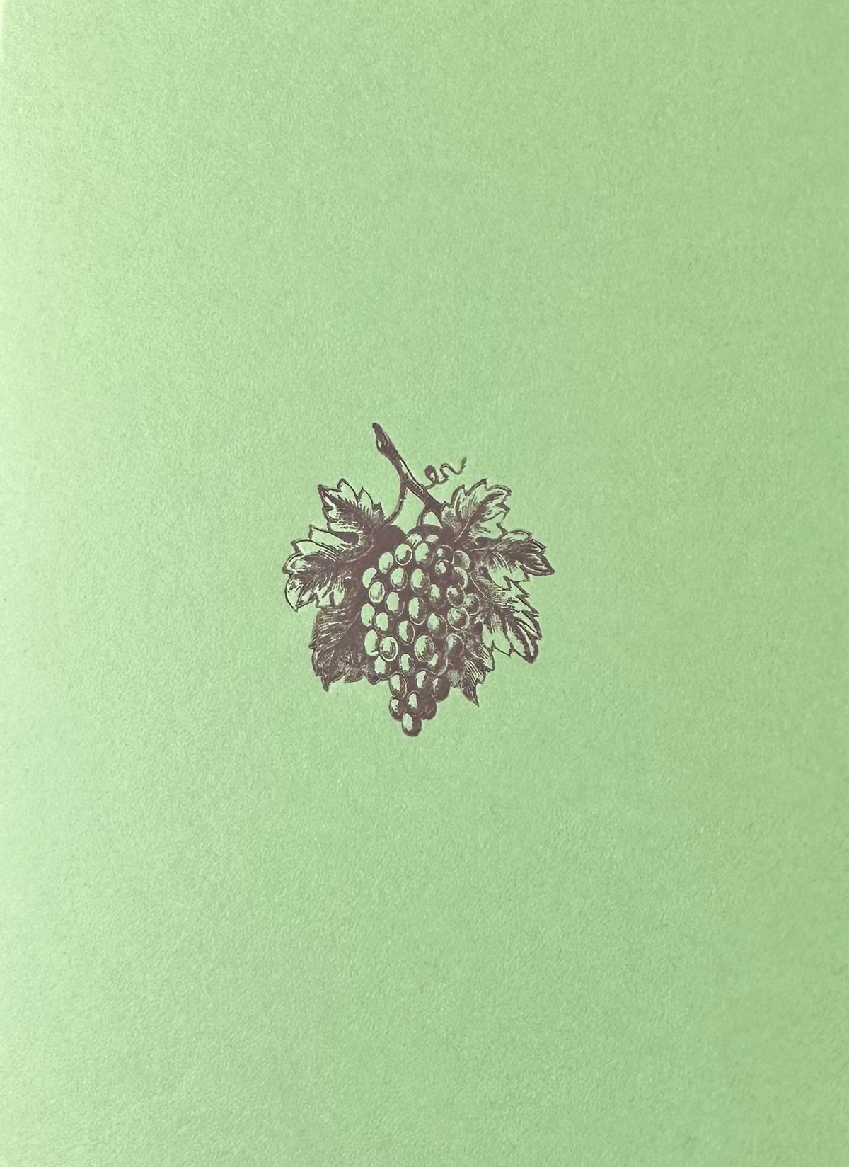 Letterpress Card- A2 Size- Grape Bunch