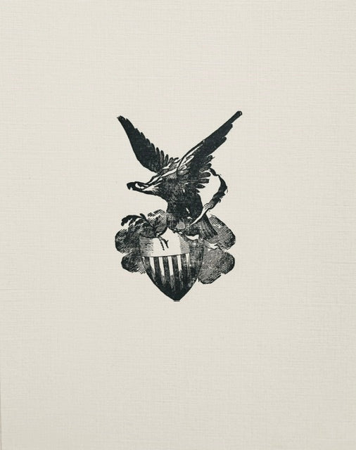 Letterpress Card- Eagle & Shield- America 250th