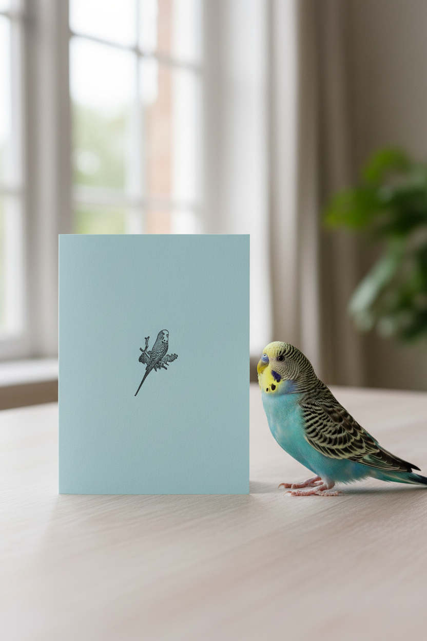 Budgie Card Lifestyle Photo