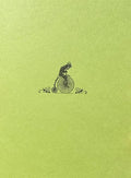 Letterpress Card- Frog on Penny Farthing Bicycle-Blank Inside