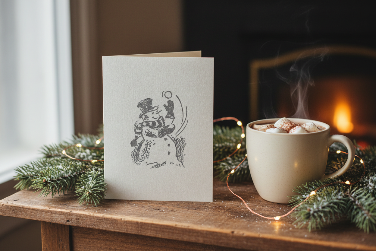 Juggling Snowman Lifestyle Photo