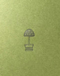 Letterpress Card- Simple & Sweet Topiary-Green/Black